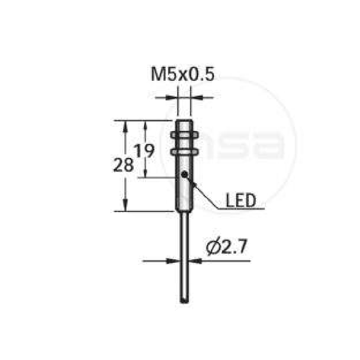 SISF1-M051.5P-C3U2 габариты